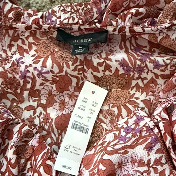 Floral Ruffle Top - Picture 4 of 5